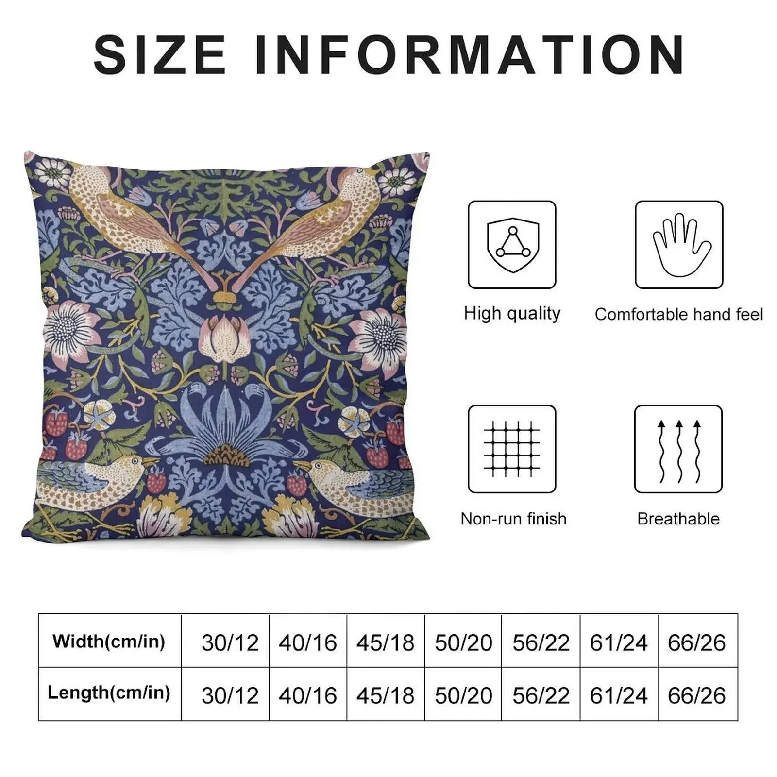 William Morris Strawberry Thief Design 1883 декоративная подушка роскошные наволочки подушки для