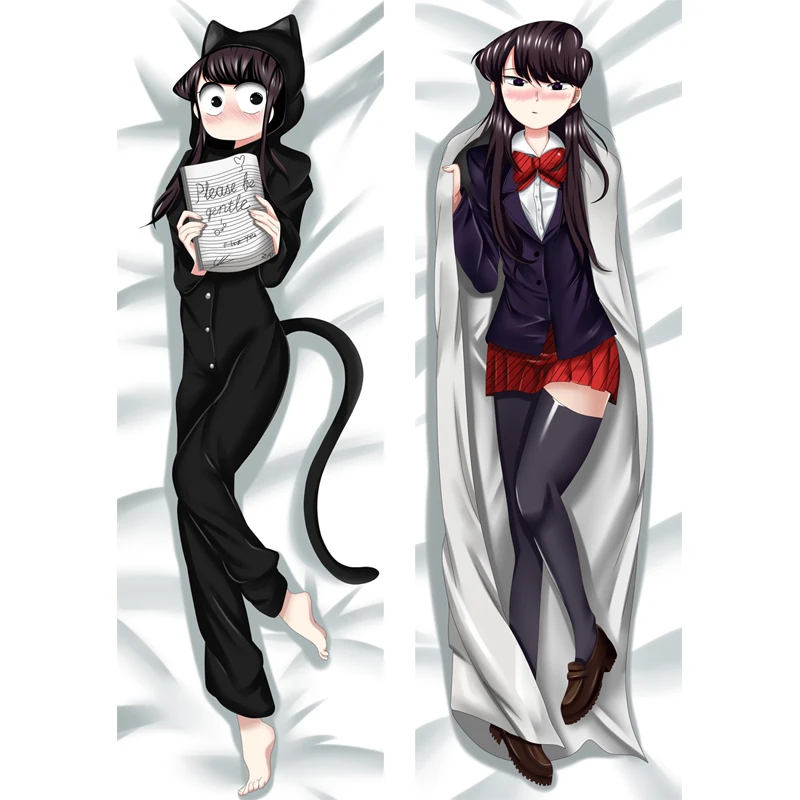 

New Pattern nime Komi-san wa, Comyushou desu. Dakimakura Hugging Body Pillow Case Props Double-sided Print Pillowcase