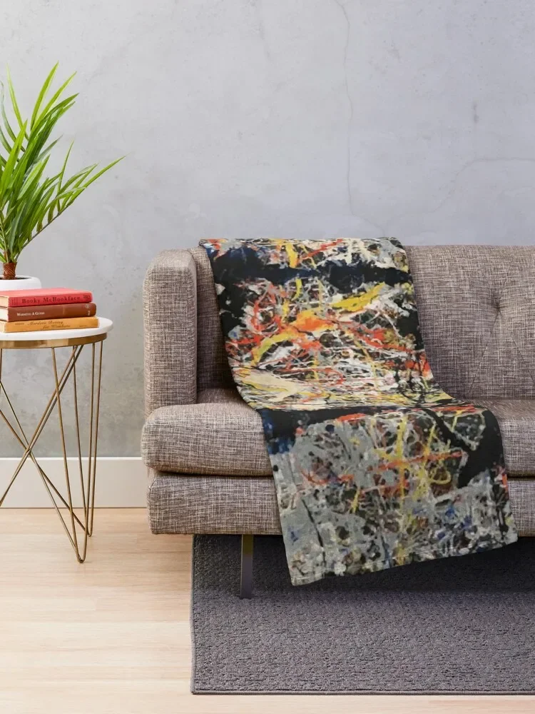 Jackson Pollack | СИНИЕ палочки одеяло мягкие большие теплые зимние ворсистые аниме