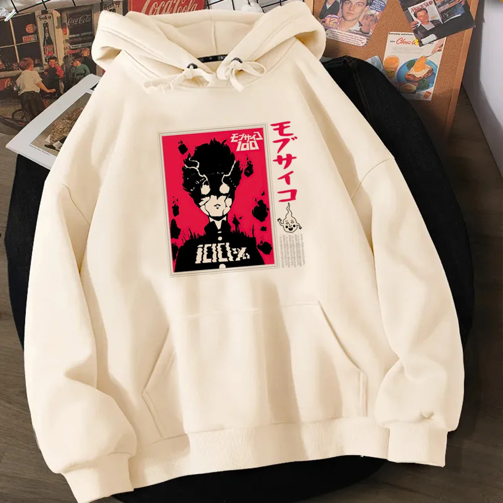

mob psycho hoodies men harajuku Ulzzang male sweatshirts Oversized y2k aesthetic