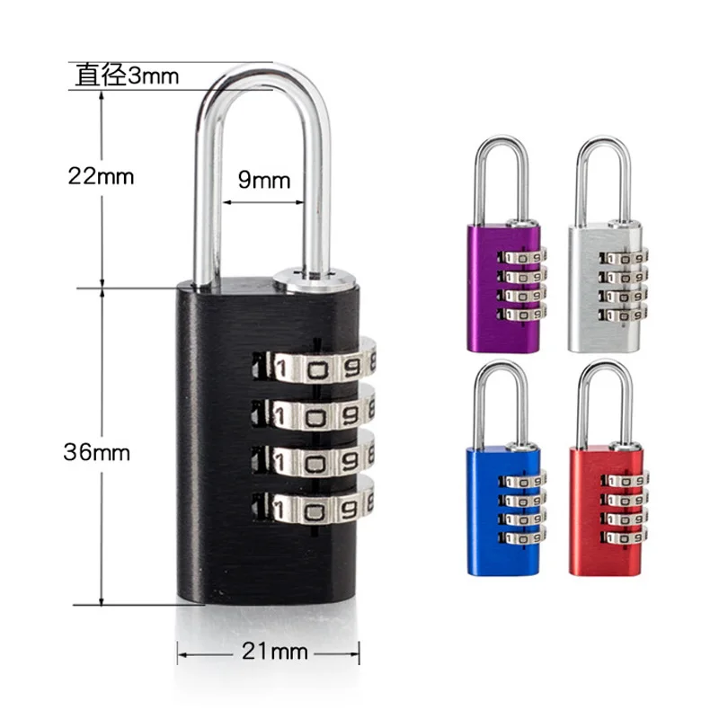 High-Quality Digit Combination Padlock Set Re-settable Combo Lock for School Locker Employee Outdoor Hasp Storage Password Locks |