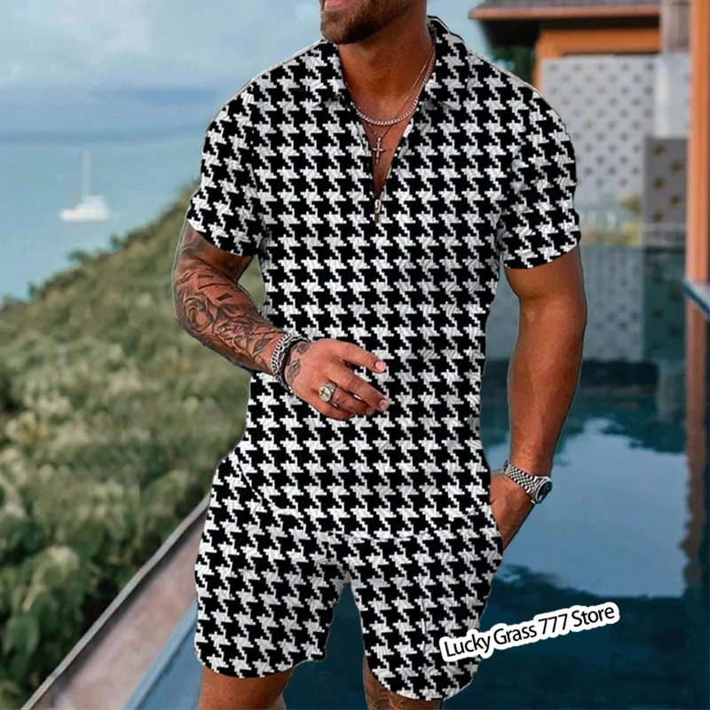 Футболка-поло мужская с коротким рукавом роскошная Модная рубашка для гольфа