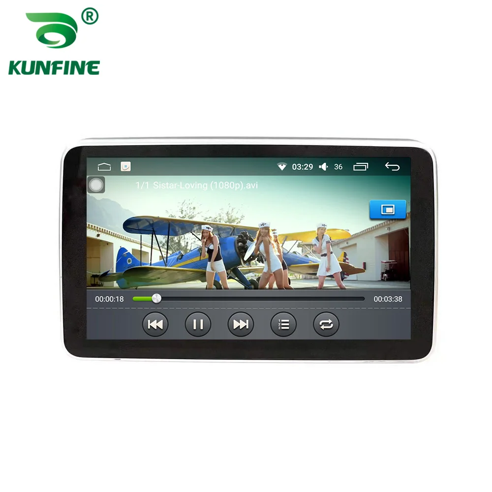 KUNFINE Универсальный 10 1 дюймовый Android автомобильный подголовник монитор 1080P WIFI