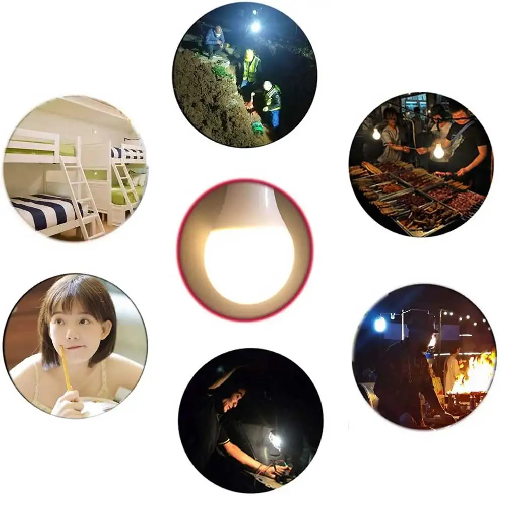 

Портативная перезаряжаемая USB-лампа с регулировкой яркости, многофункциональные фонари постоянного тока, аварийный ночник для кемпинга, ст...