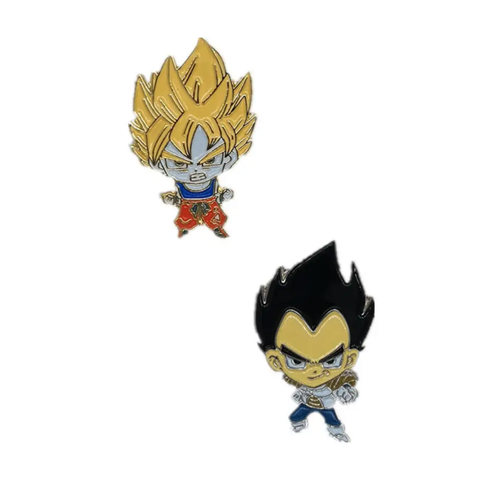 

Badge Brooch Pin Dragon Ball Vegeta Brooch Clothing Bag Accessories Metal Cartoon Animation