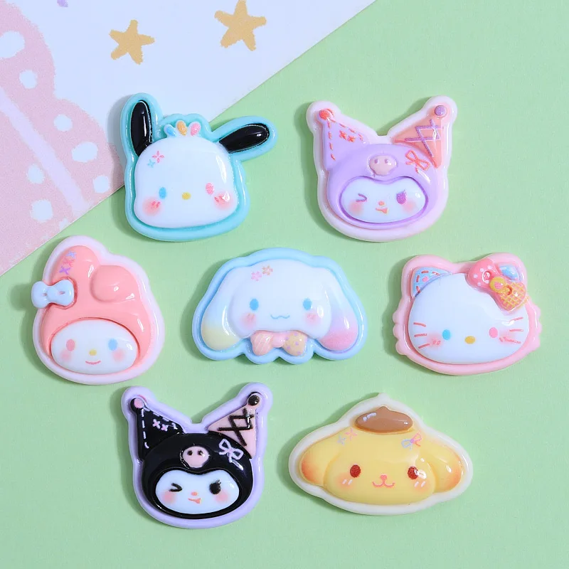 

10 шт. новый кавайный мультяшный котенок, щенок, кролик, смола, плоская задняя часть, фигурка для скрапбукинга, сделай сам, декор с бантом, аксессуары, поделки A14