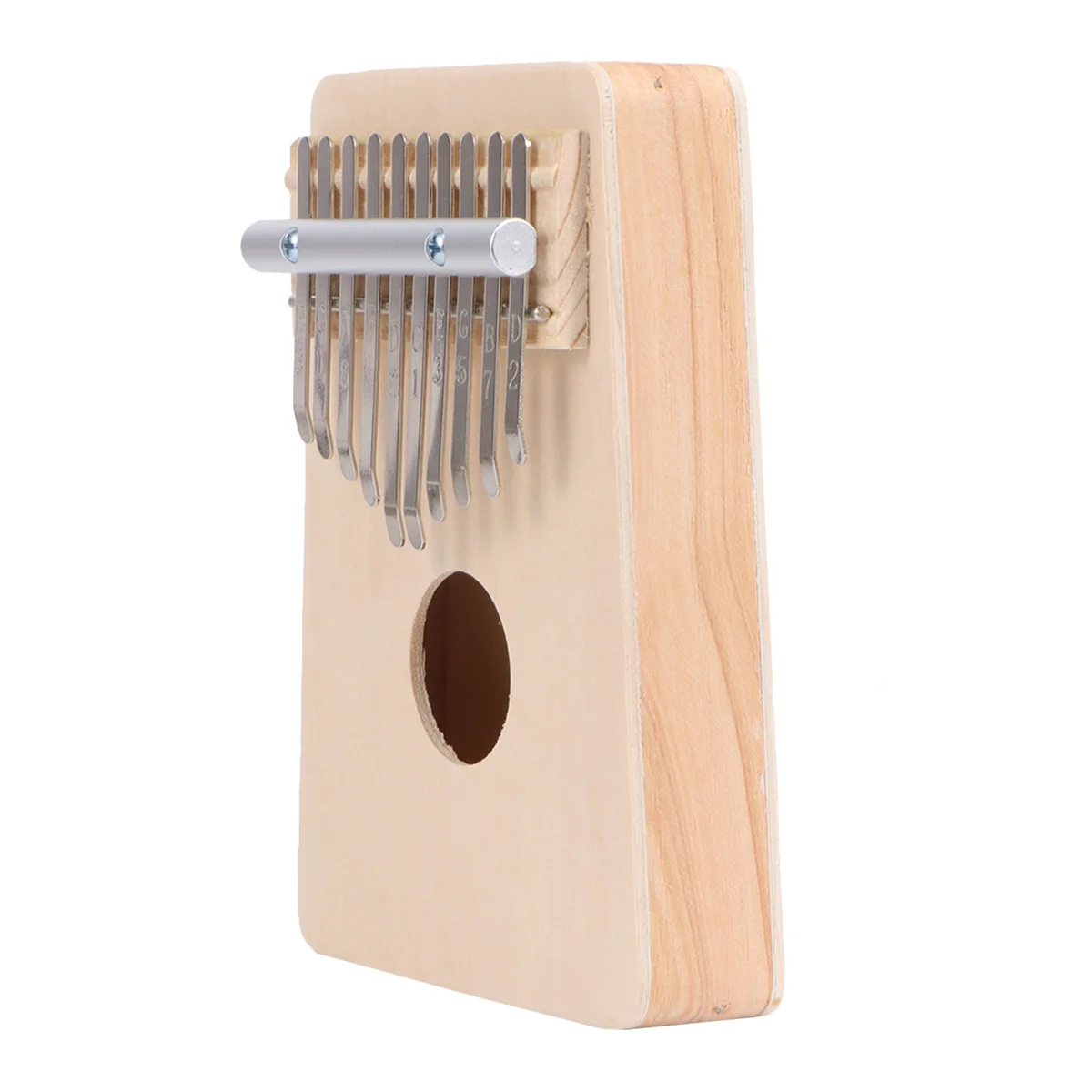 

1pc Wooden Kalimba 10 Keys Thumb Piano DIY Assembly Piano Wooden Painting Toys for Kids (The Original Wood Color)