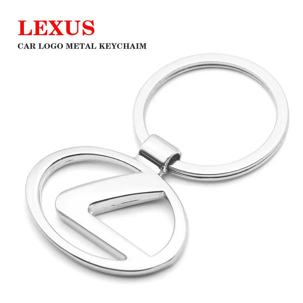 

Cute Metal Leather Lanyard Keychain Men Women Buckle Car Styling Key Rings Jewelry Gift For Lexus IS200 IS250 IS300 CT200H ES200