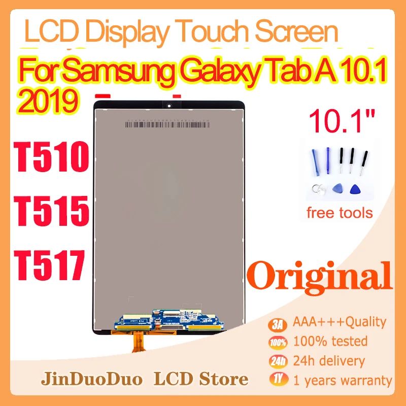 

10.1"Original For Samsung Galaxy Tab A 10.1 2019 T515 T517 T510 LCD Display Touch Screen Digitizer For Samsung T510 WIFI SM-T510