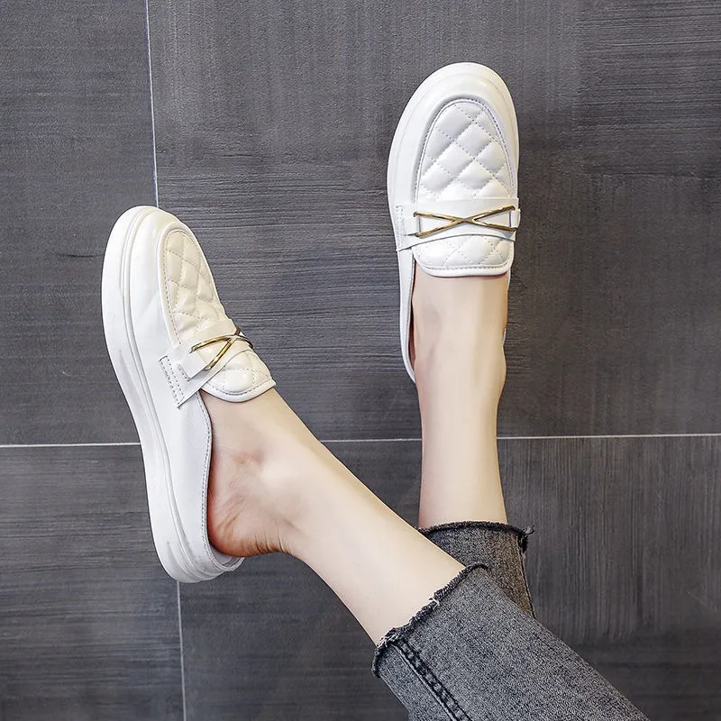 

Женские полутапочки Baotou, новинка 2024, летняя одежда, модные летние сандалии для ленивых, женские сандалии