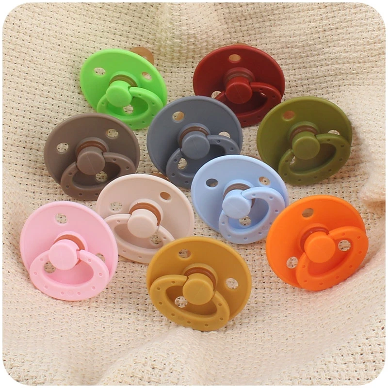 Soft Silicone Soothing Baby Pacifier Portable Newborn Boys Girls Sleep  Bite Nipple Nursing Teether Infant Supplies Acce