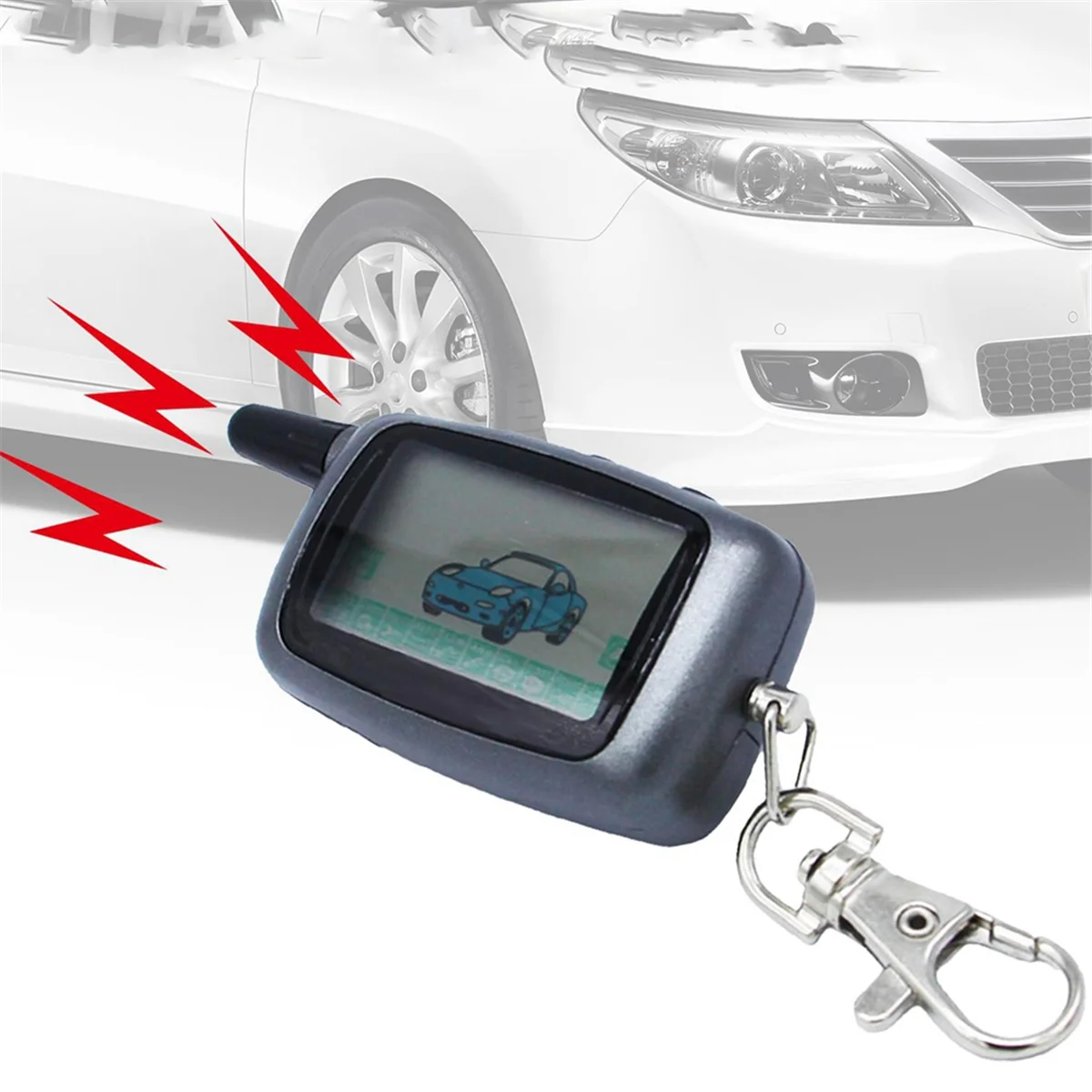 Пульт дистанционного управления A9 ЖК-брелок для двухсторонней автомобильной