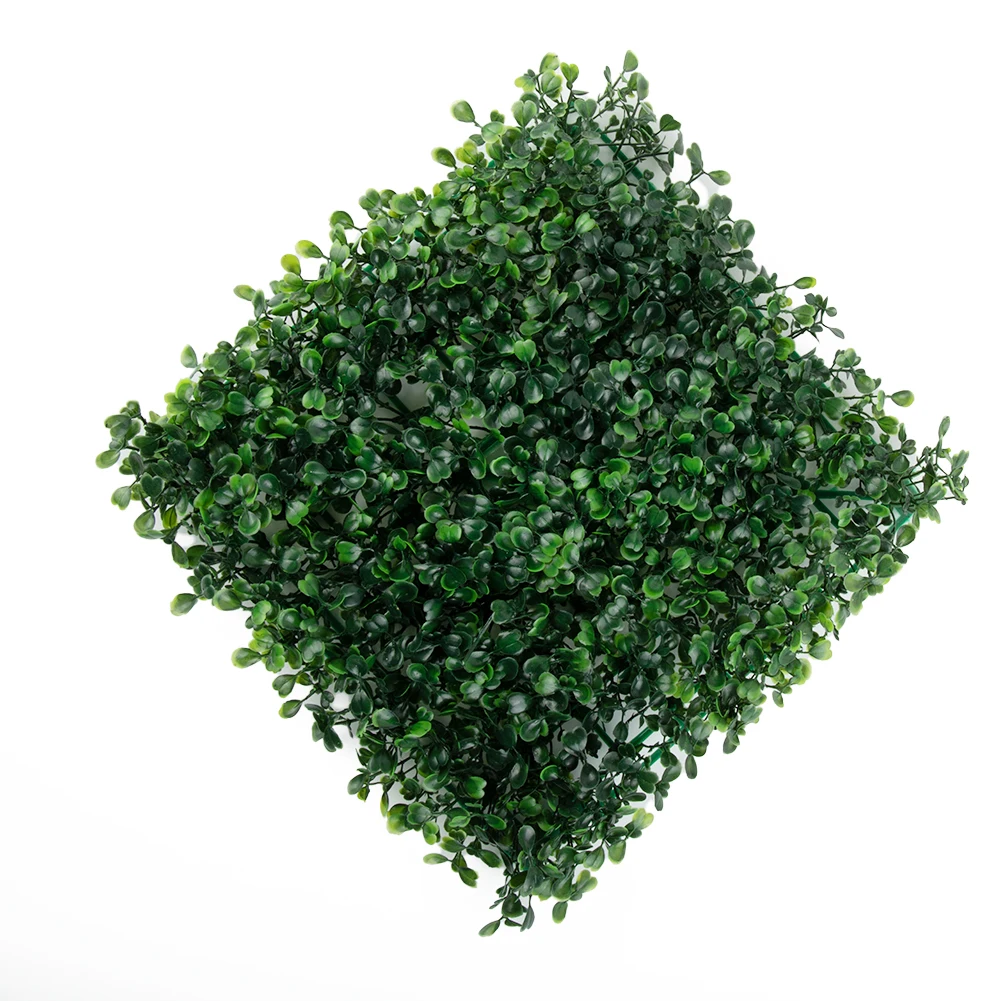 

Artificial Grass 25*25cm Simulated Lawn Walls Foliage Hedge Grass Mat Greenery Panels Fence Synthetic Grass For Outdoor Garden