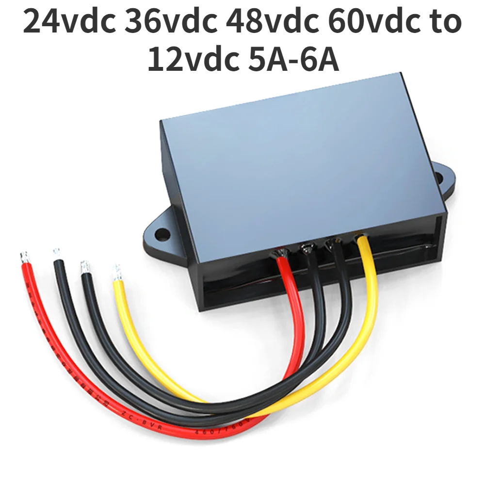 

Converter 24vdc 36vdc 48vdc 60vdc to12vdc 5A-6A dc to dc converter car power supply step down module