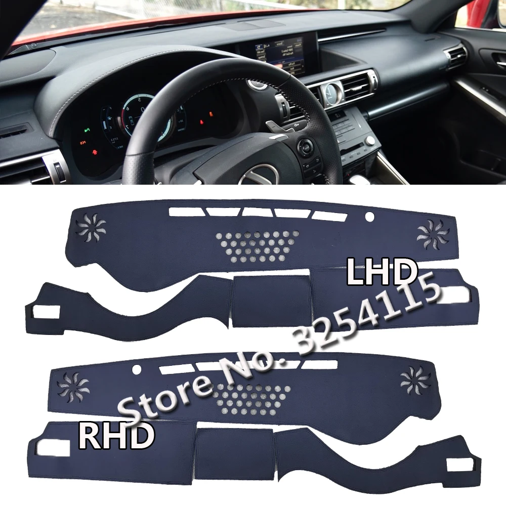 

Pu Leather Dashmat Suede Dashboard Cover Pad Dash Mat Carpet Car Styling for Lexus Is Iii Is200t Is250 Is300 Is350h 2013-2021