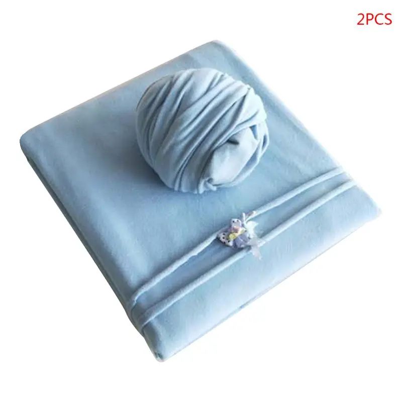 

2 Pcs Newborn Photography Props Baby Wraps Blanket Photo Shooting Accessories