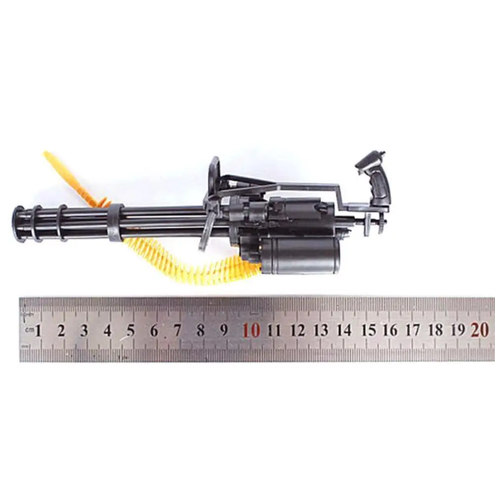 Масштаб 1:6 M134 Gatling Minigun пластиковый 4D пистолет модель T800 тяжелые пулеметы с