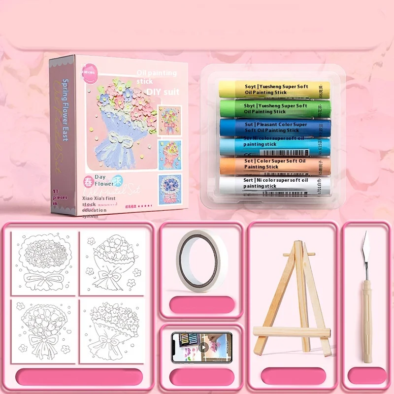 Картина маслом Стик для рисования набор инструментов Рисование учеников сделай