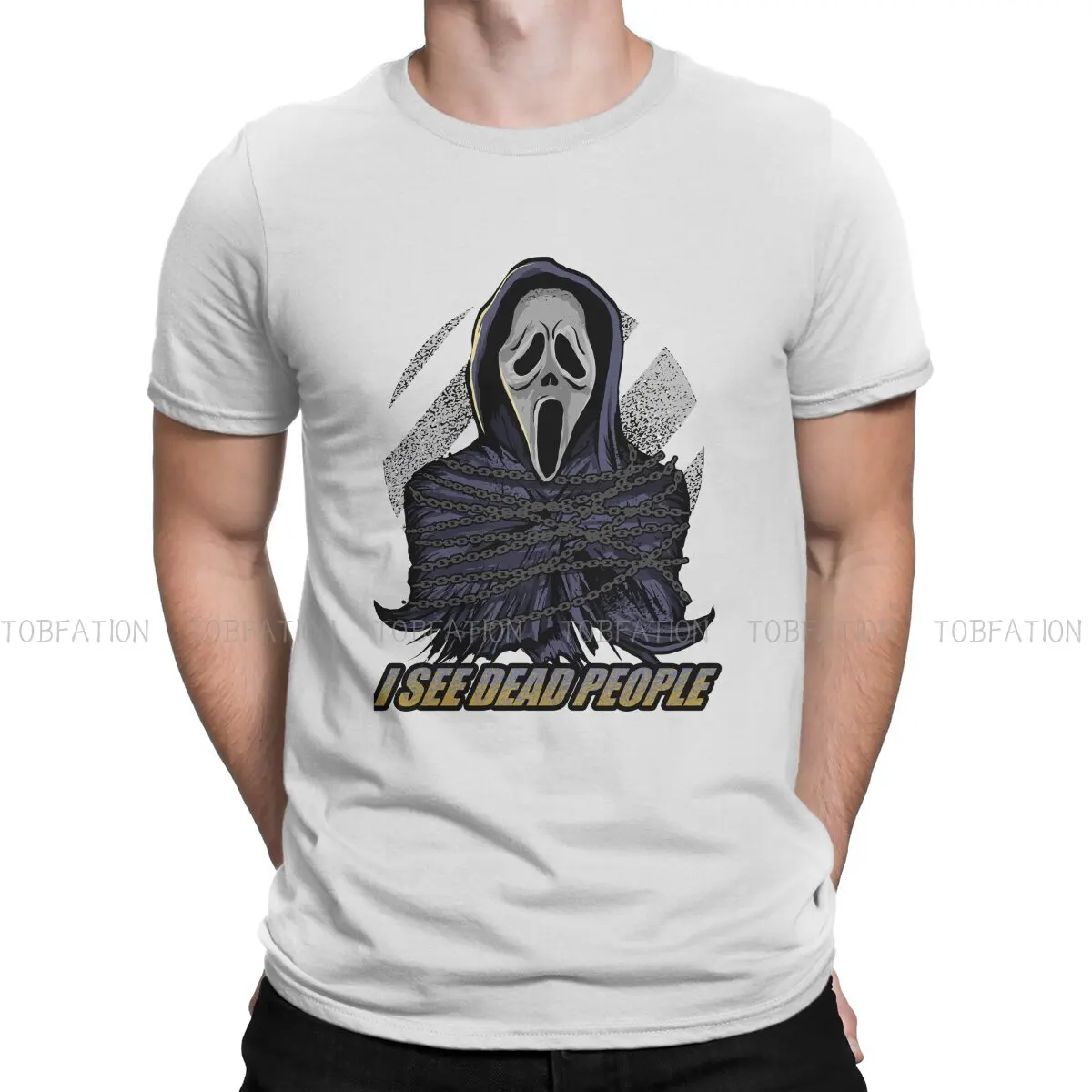 

Scream Gale Weathers Film Men's TShirt I See Dead People Classic Distinctive T Shirt Harajuku Sweatshirts New Trend