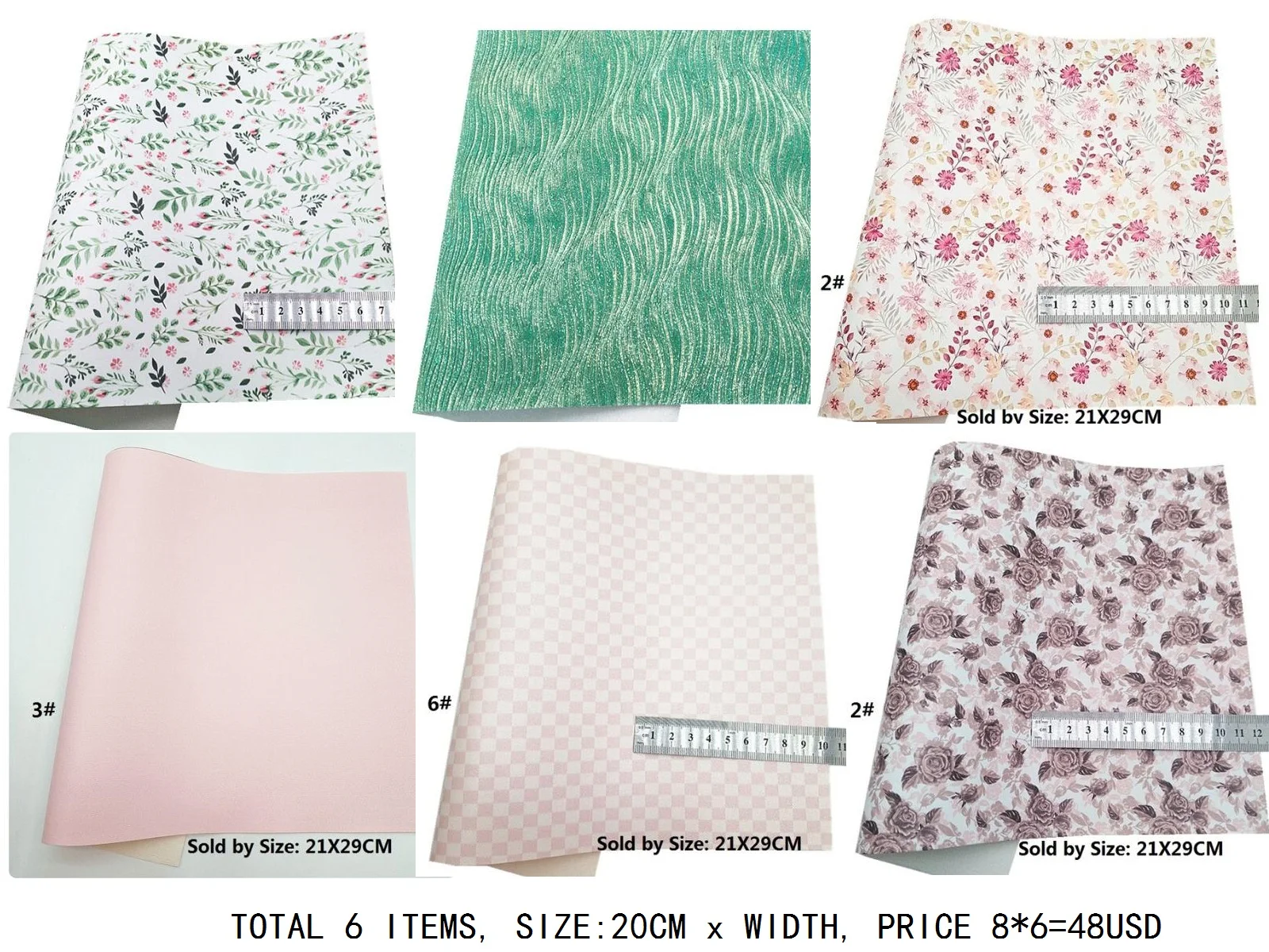 Оплата за пледы в одном мини-рулоне 6 рулонов 20x см или 20x см
