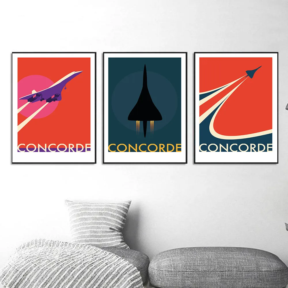 Винтажный постер и печать на холсте Самолет | Дом сад