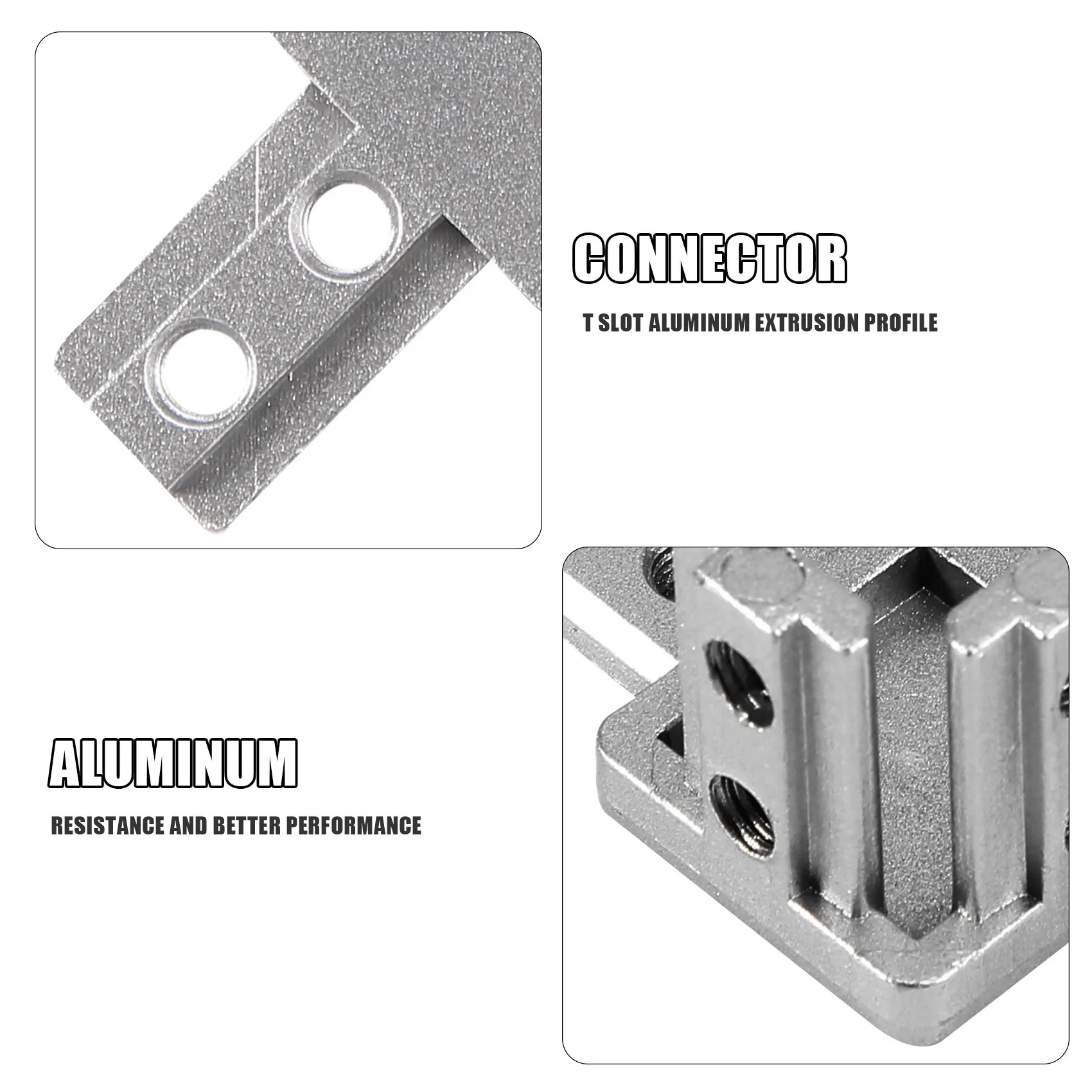 4 шт./упаковка 3-сторонний концевой угловой кронштейн серии 3030 с винтами для
