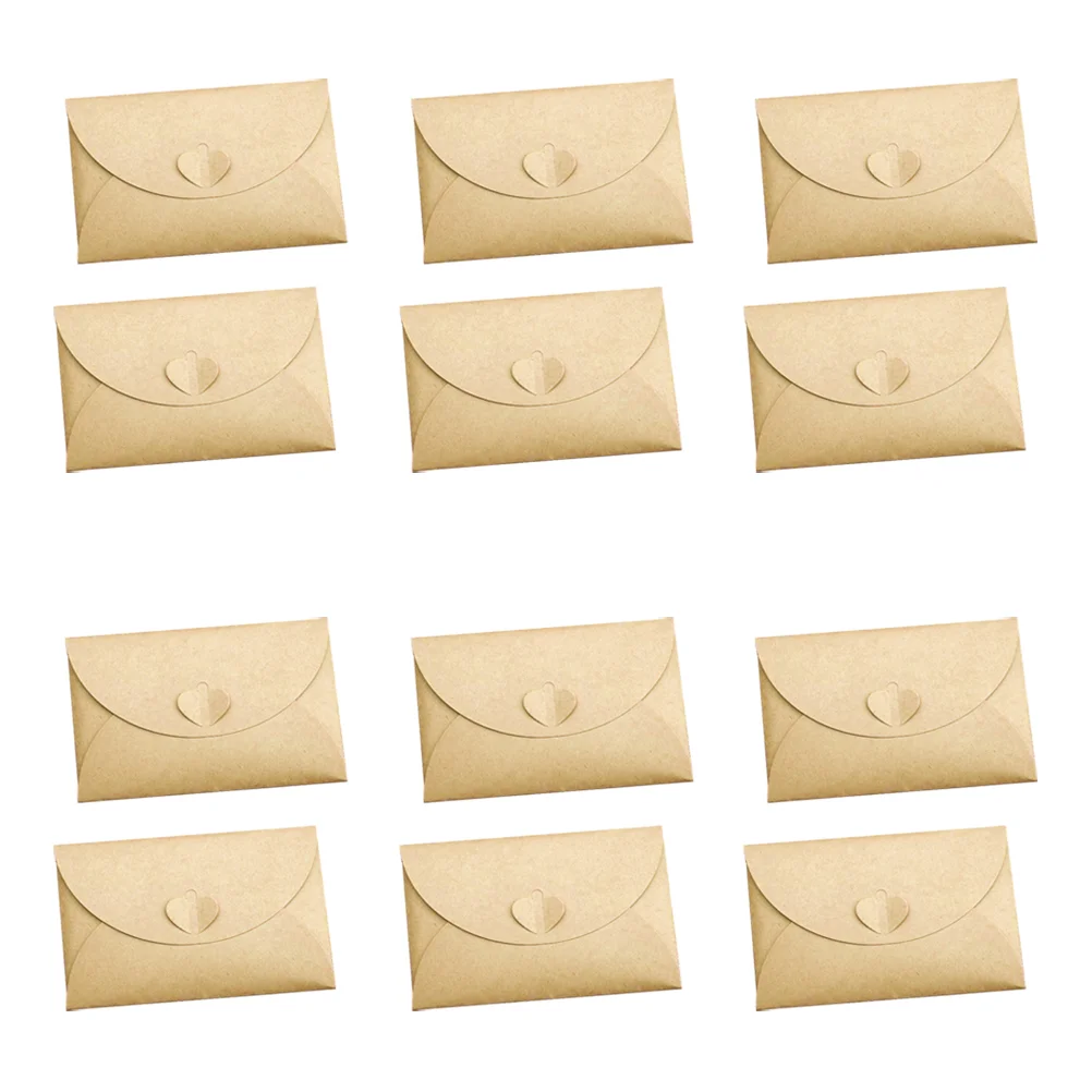 

12 шт., конверты из крафтовой бумаги