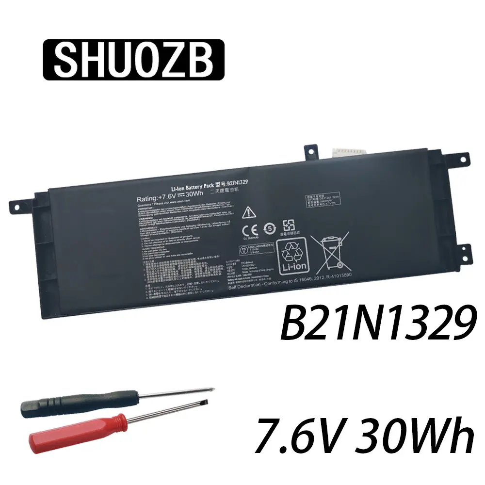 

SHUOZB 7.6V 30WH B21N1329 Battery For Asus D553M F453 F453MA F553M P553 P553MA X453 X453MA X553 X553M X553B X553MA X403M X503M