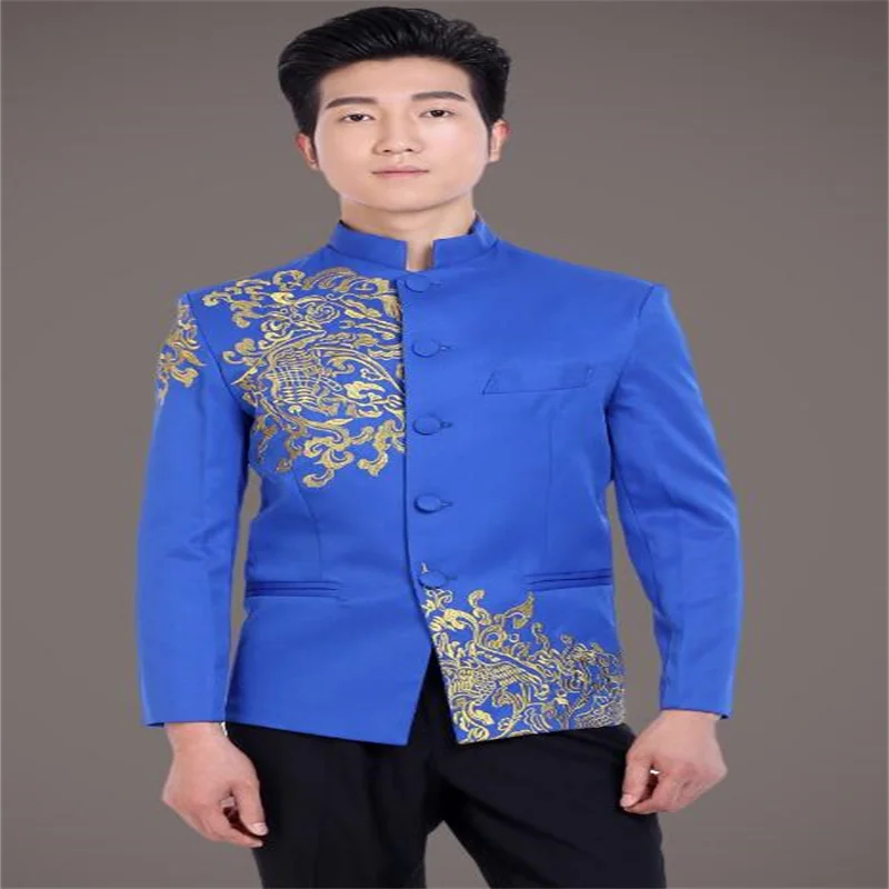 Chinese tunic suit mens blazer men formal dress latest coat pant ...