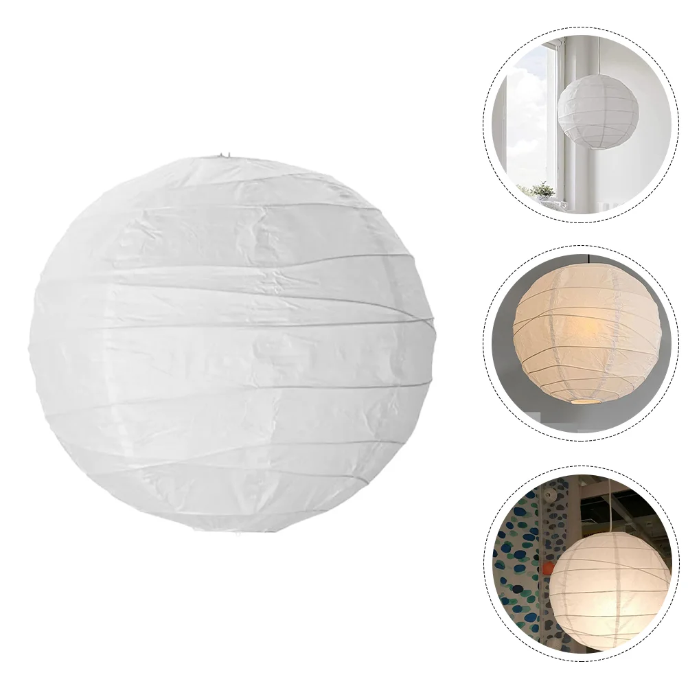 

Paper Lanterns Lantern Party Chinese Hanging Round Japanese Lampshade Lamp Decorations Cover Home White Lampsfestival Spring