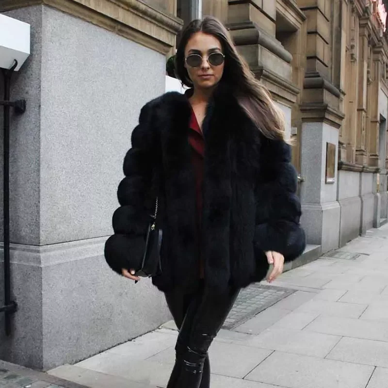 New in Autumn Winter Fur Coat Women Clothes High Quality faux  Fur overcoat Plus Size Thicken Warm Long Coats Female y2k vestido