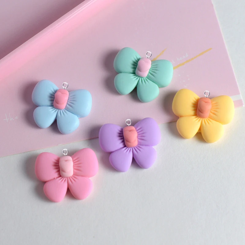 10 шт. Разноцветные Подвески в виде сакуры для изготовления ювелирных изделий