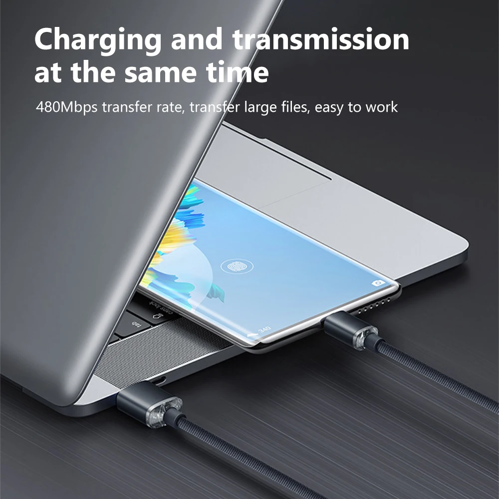Кабель USB C 6 А 120 Вт кабель Type-C провод для быстрой зарядки Huawei шнур передачи данных