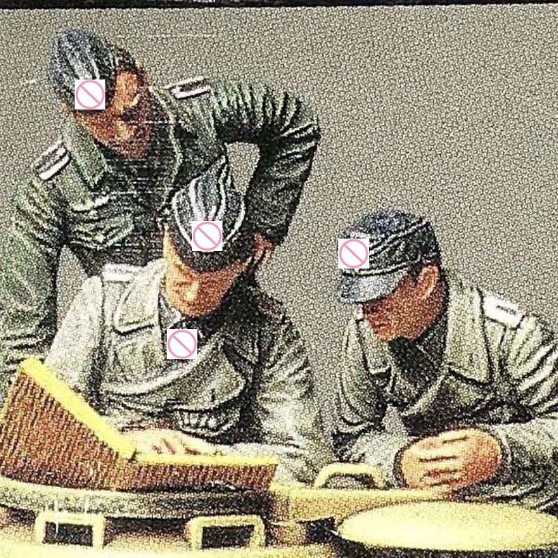 

Модель в сборе из смолы в масштабе 1/35, немецкая танковая Экипировка тигрового типа времен Второй мировой войны на 3 человека, сборные неокра...