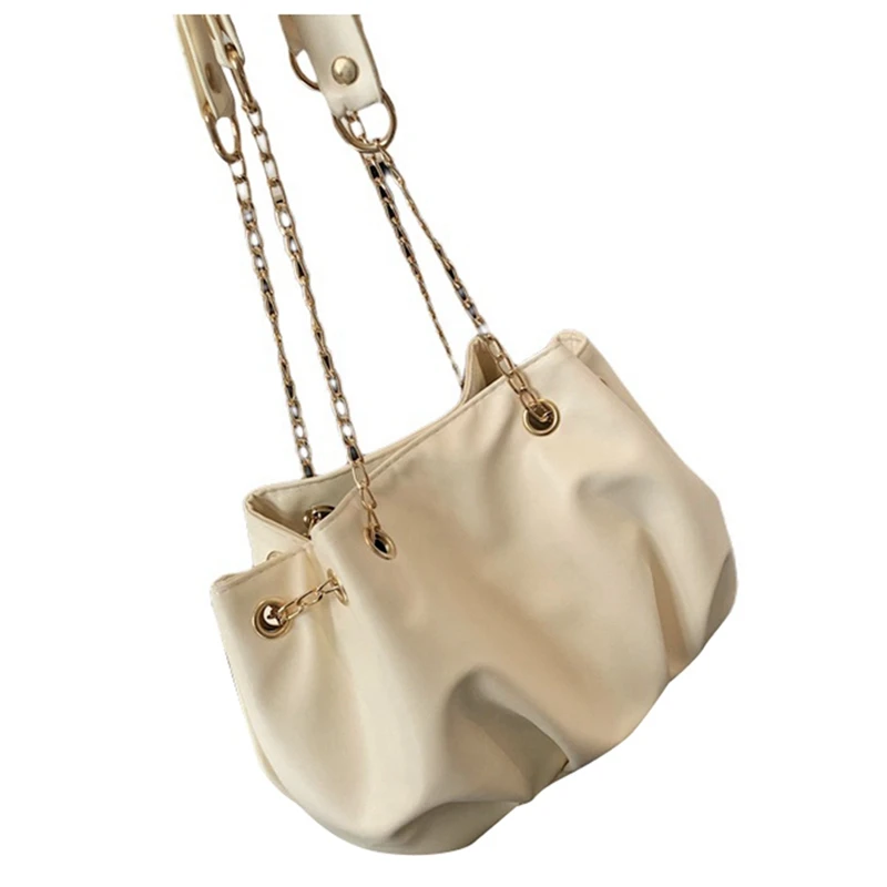 

Chain Bag Small Bag Korean Crossbody Shoulder Bag Cloud Bag Textured Satchel