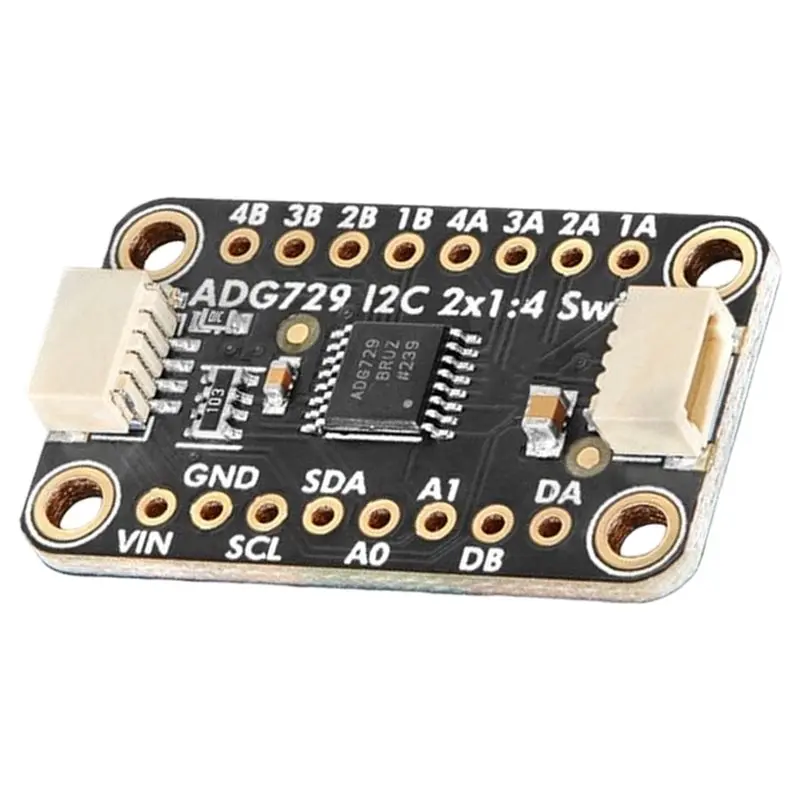 Фото Модульная плата матричного аналогового коммутатора ABDW-Dual 1-в-4 5932 для Adafruit ADG729, с 8 независимыми переключателями №1