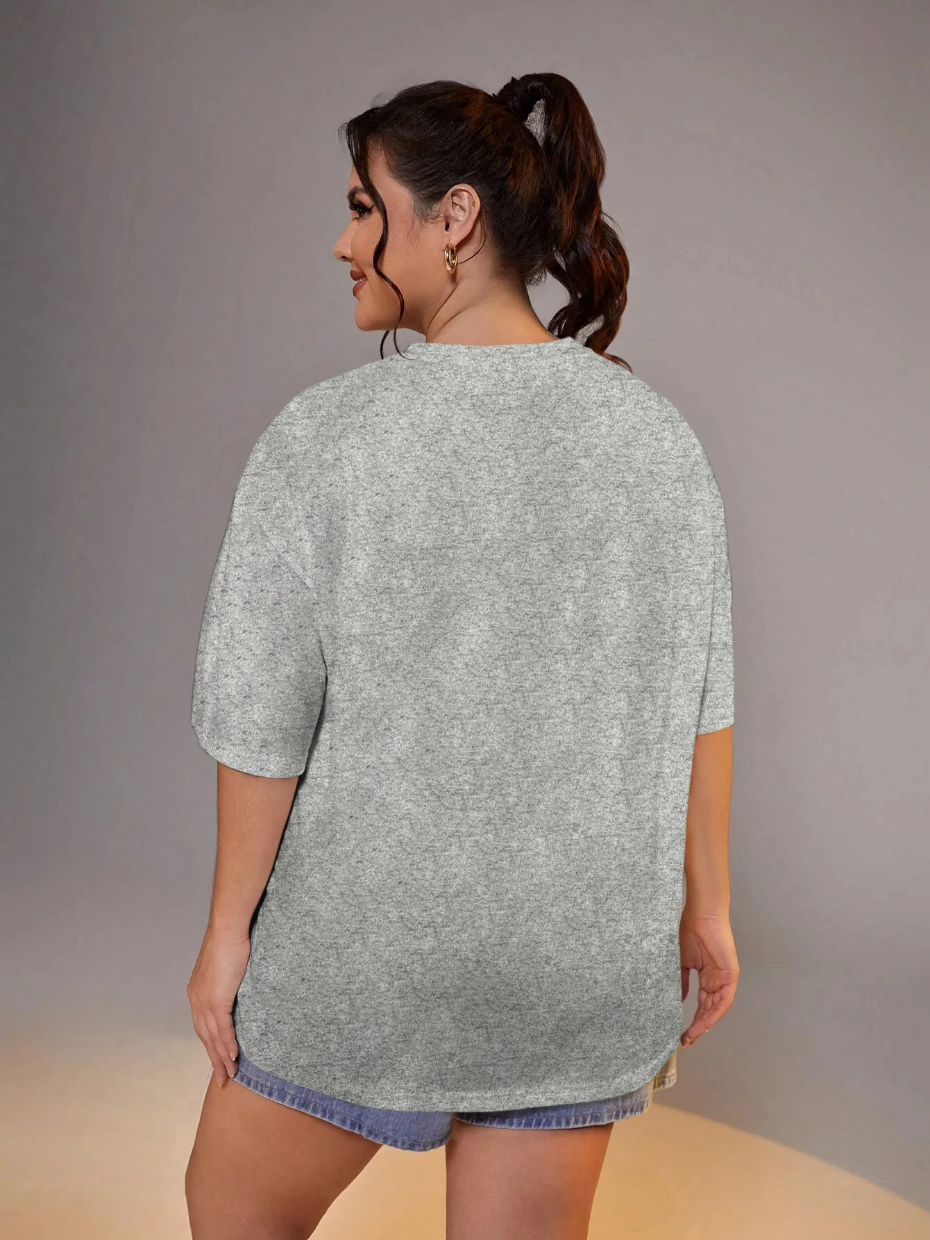 Футболка женская оверсайз с надписью God Said I Am модный топ большого размера уличная