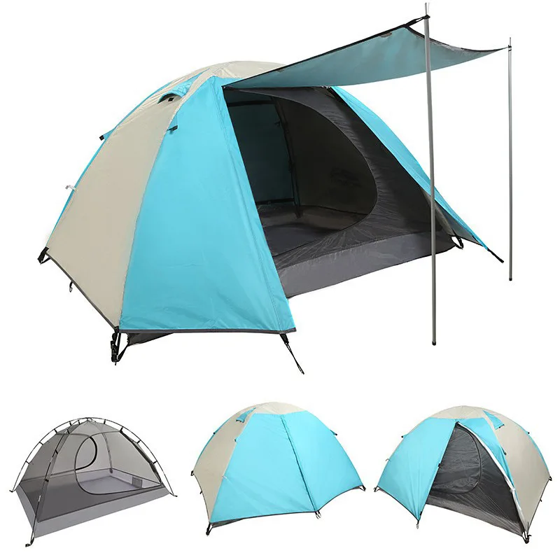 

Camping Tent Ultra Light Tent Double Layer Rainproof And Windproof Thickened Leisure Outdoor Tent Mountaineering Portable Tent