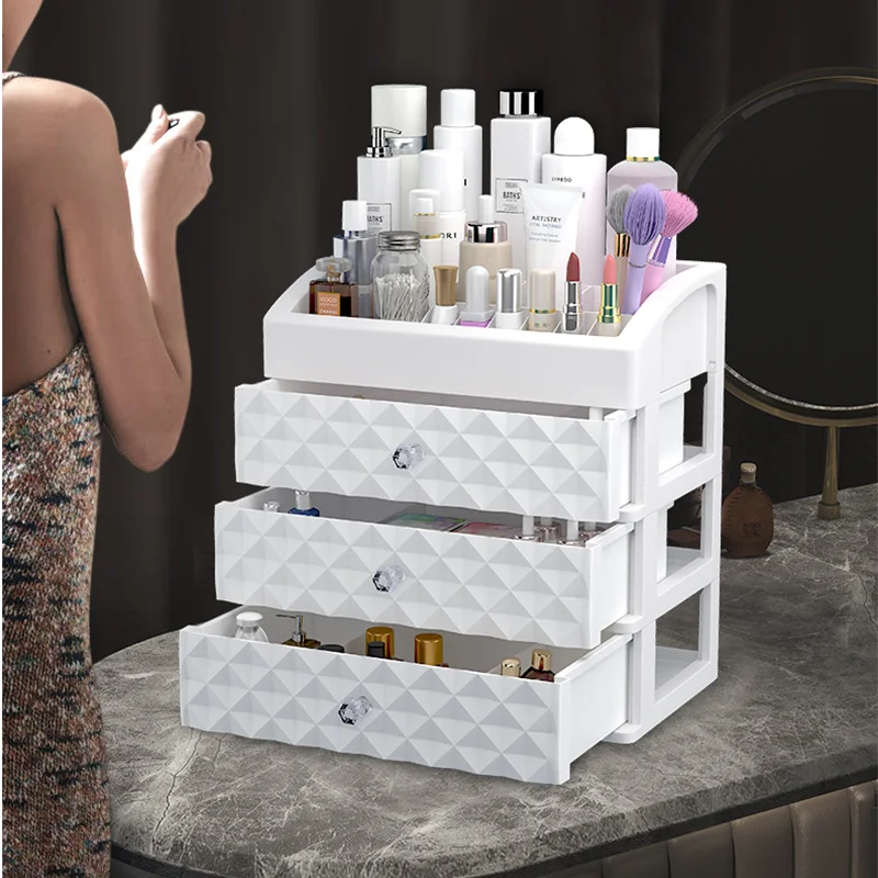 

Cosmetic Travel Organizer Storage Home Makeup Waterproof Multifunctional Drawer Box Jewelry Makeup Organizer Boxs Case Cosmetic