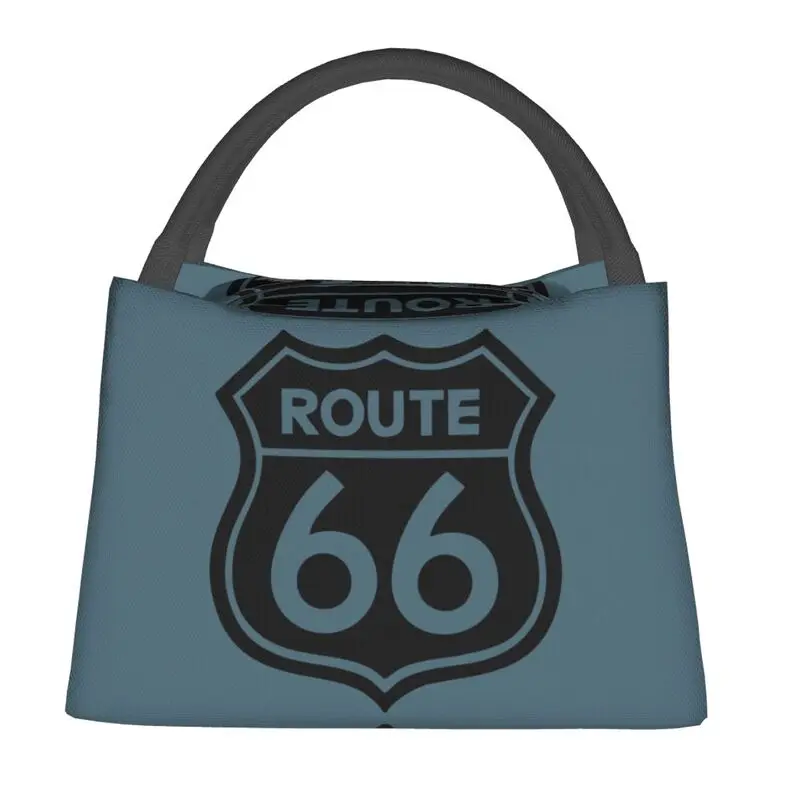 

Термоизолированные сумки для ланча American Highway Route 66, Женская многоразовая сумка для ланча для офиса, уличная коробка для хранения еды