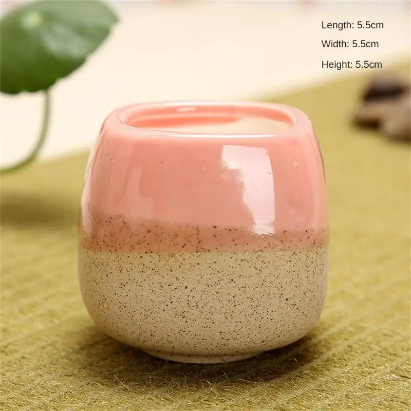 

Small Mini Hydroponic Flower Pot Portable Succulents Planter Water Planting Container Ceramic Succulent Plant Flower Pot 1pc