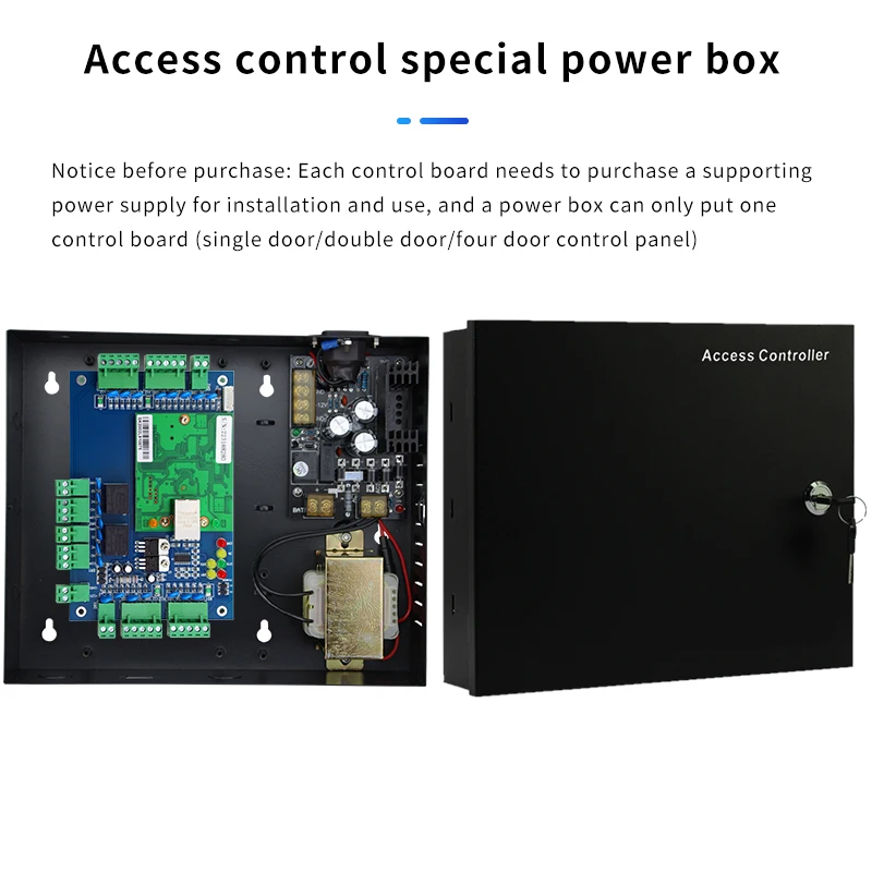 Single Door, Double Door, Four Door TCP/IP Network Communication Access Control Panel, Connected to Wiegand 26/34 Ccard Reader images - 6