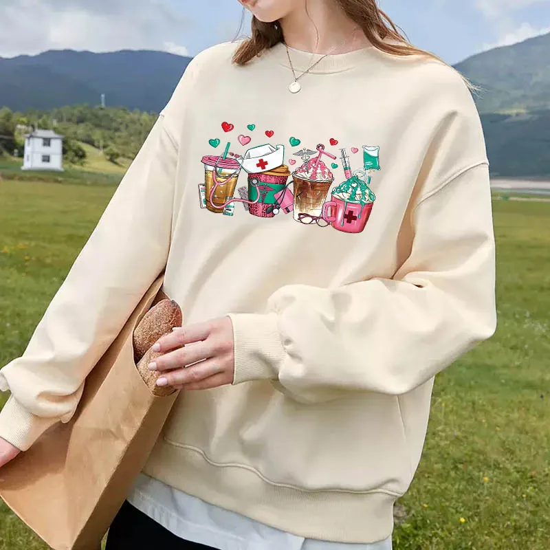 Наклейка для одежды с принтом глажки медсестер