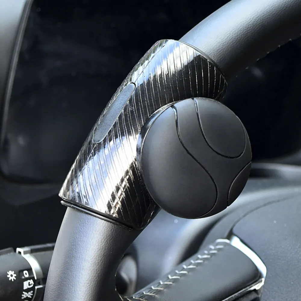 

Steering Wheel Spinner Knob Universal Power Handle W/ 3 Different Length Screws for Cars Trucks Tractors Mowers Forklifts Black