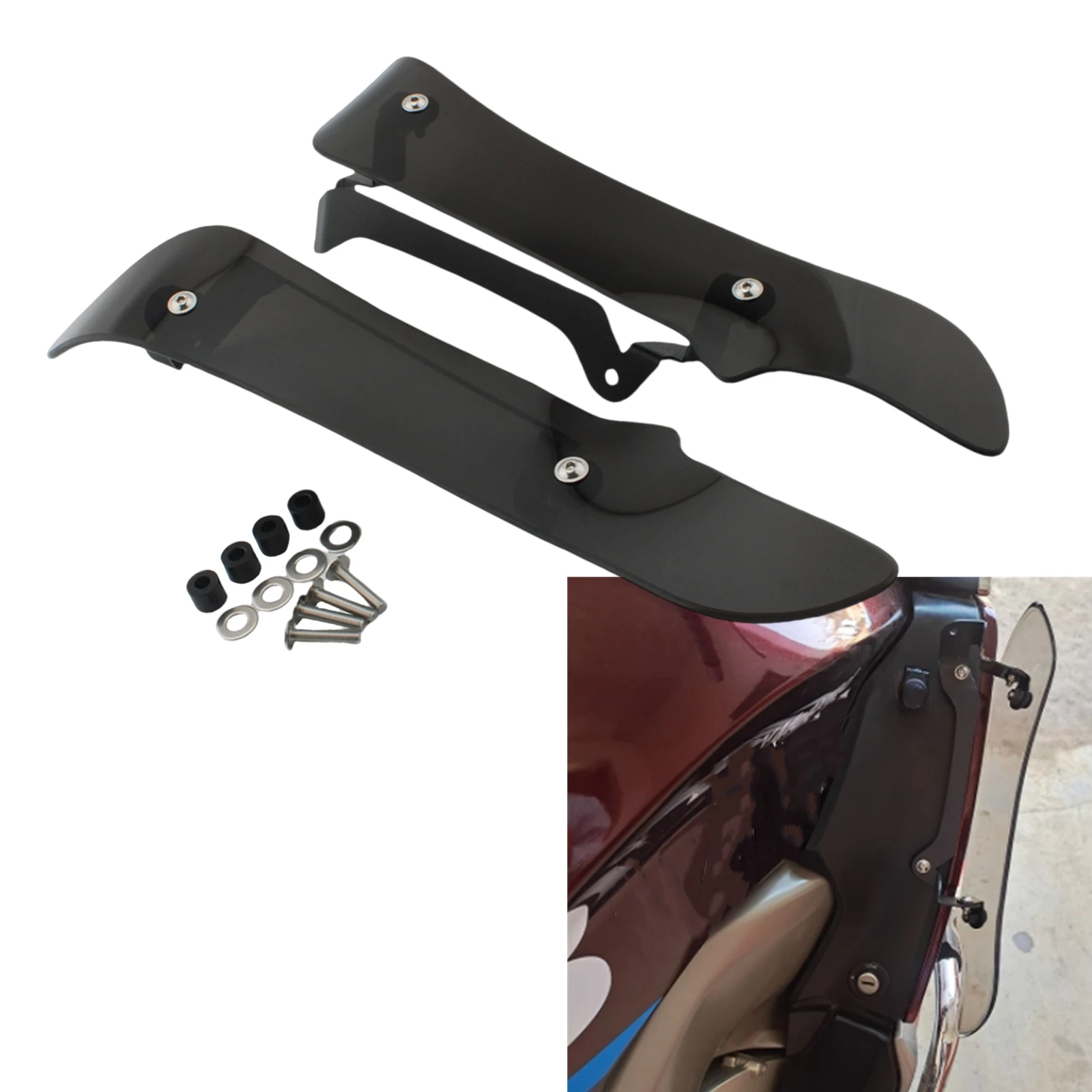Боковой спойлер для мотоцикла дефлектор ветра обтекатель удлинитель защита ног