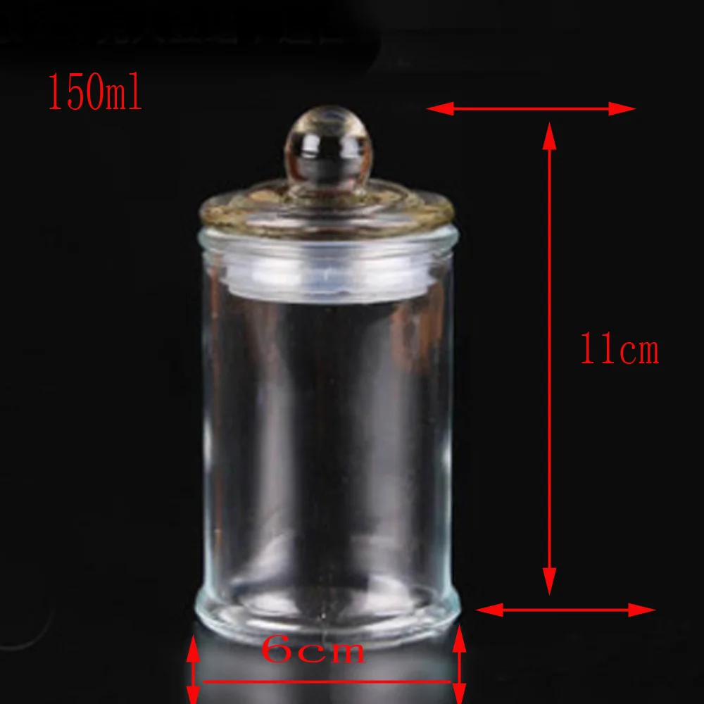 150 мл пустая круглая стеклянная банка бутылка для еды чайная стеклянных