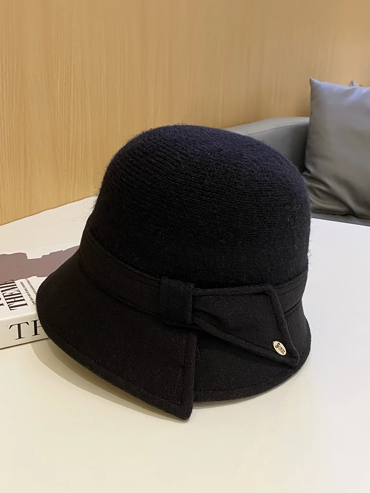 Элегантная элегантная Рыбацкая шляпа в Корейском стиле Sle Женская осенне-зимняя
