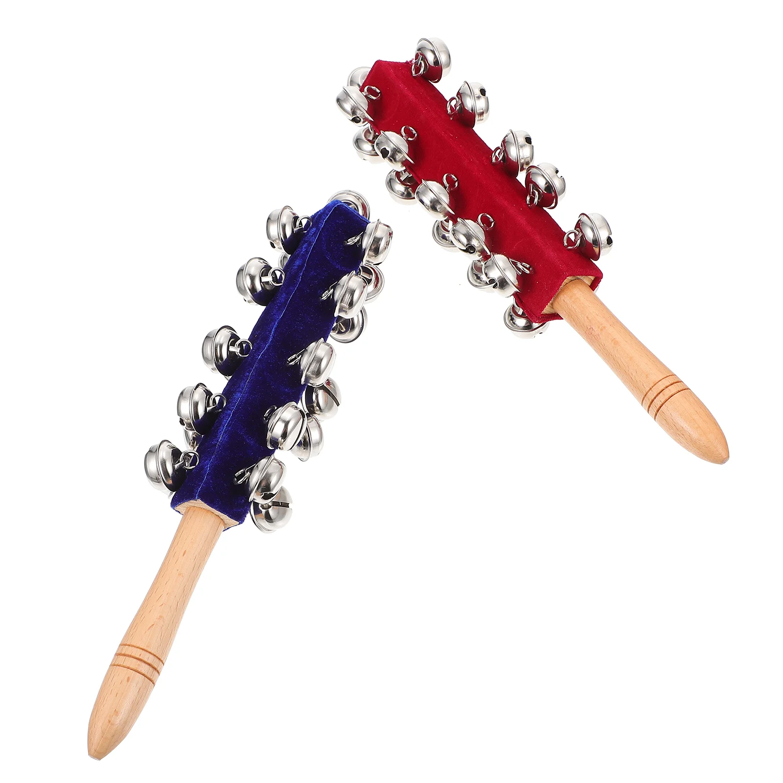 

2pcs Musical Instrument Toys Baby Rattle Bell Toys Early Instrument Learning Tools