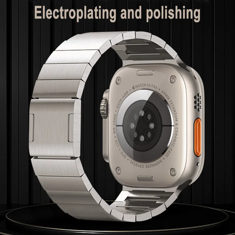 Stainless Steel Strap For Apple watch Band 49mm 45mm 44mm 42mm Metal Magnetic Bracelet For iWatch Series 8 7 6 SE 5 4 3 2 1 band