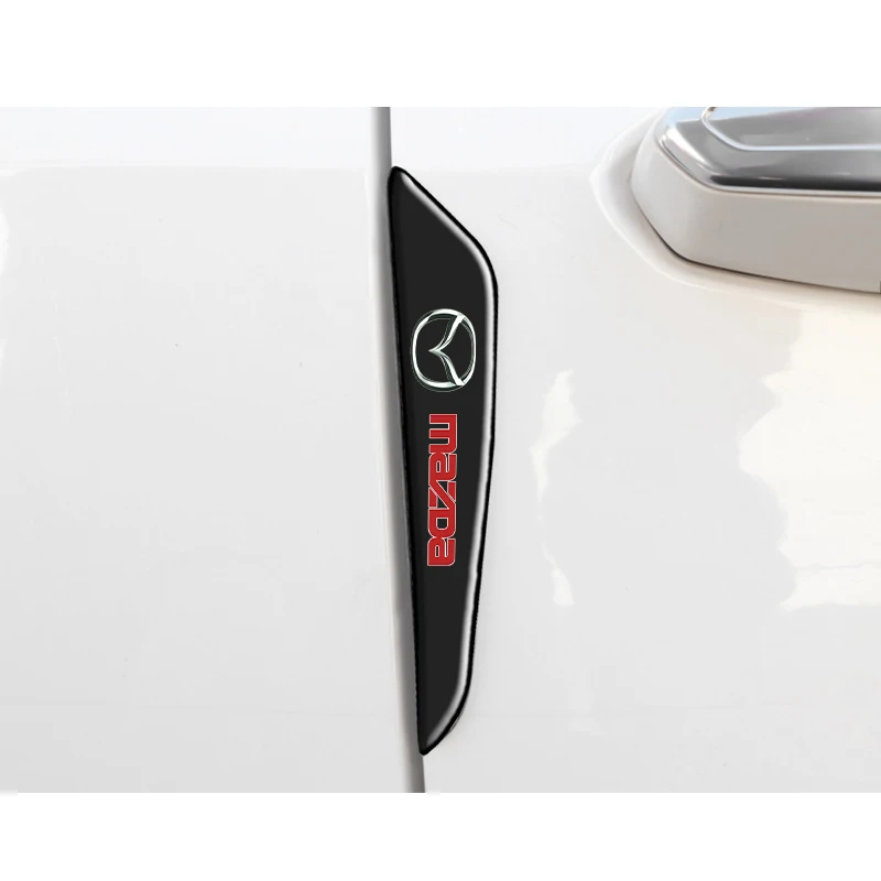 4 шт. карбоновые защитные полосы для дверей автомобиля края накладка защитная